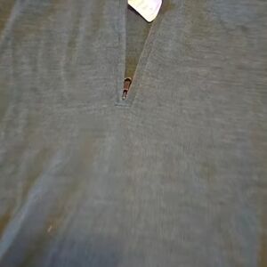 Brooks Brothers Blue Zip Up Sweater